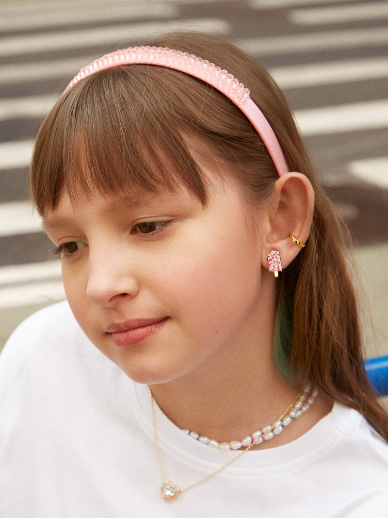 BaubleBar Sweet Treats Kids' Clip-On Earring Set - Sweet Treats Snow Cone & Popsicle - Two pairs of kids' clip-on earrings