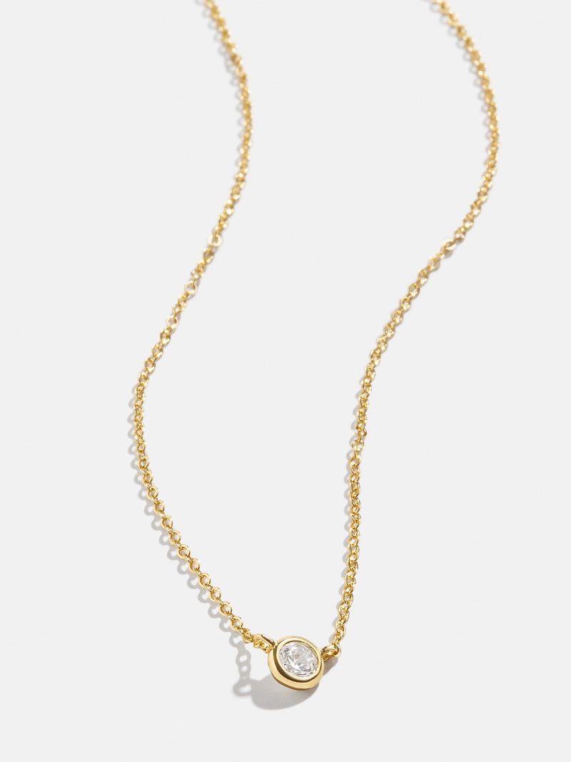 BaubleBar Yolanda 18K Gold Necklace - 18K Gold Plated Sterling Silver, Cubic Zirconia stones
