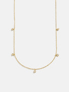 Clio 18K Gold Necklace - Gold/Pavé