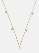 Clio 18K Gold Necklace - Clear/Gold