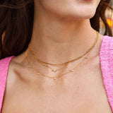 Clio 18K Gold Necklace - Gold/Pavé