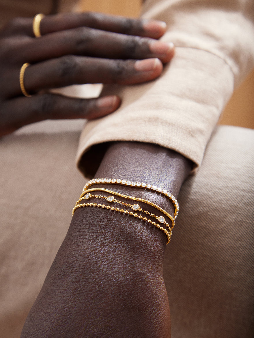 Skye 18K Gold Vermeil Layered Bracelet - Skye 18K Gold Vermeil Layered Bracelet