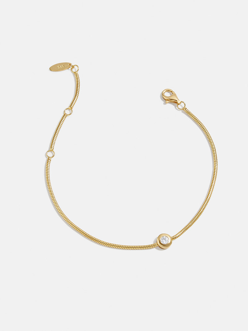 BaubleBar Celease 18K Gold Bracelet - 18K Gold Plated Sterling Silver, Cubic Zirconia stones