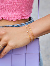 BaubleBar Sadira 18K Gold Bracelet - Flower Trio - 
    Enjoy 20% off - This Week Only
  
