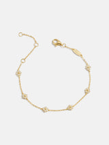BaubleBar Petunia 18K Gold Bracelet - Clear Flower - 
    Enjoy 20% off - This Week Only
  
