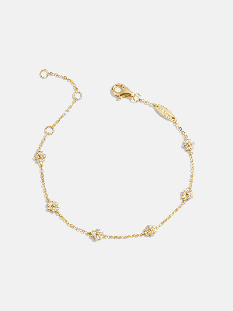 BaubleBar Petunia 18K Gold Bracelet - Clear Flower - 
    Enjoy 20% off - This Week Only
  
