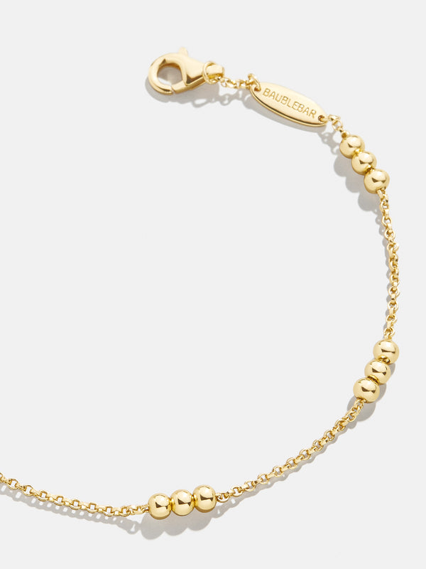 Rylee 18K Gold Bracelet - Gold Bead