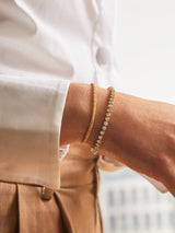 BaubleBar Amalie Tennis Bracelet - Clear/Gold - 
    Bezel stone eternity bracelet
  
