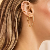 Verbena 18K Gold Earrings - 24MM