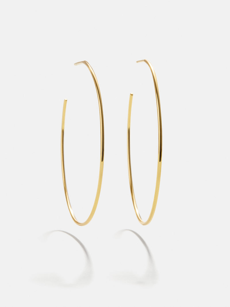 BaubleBar Verbena 18K Gold Earrings - 48MM - 
    18K Gold Plated Sterling Silver - Offered in multiple sizes
  
