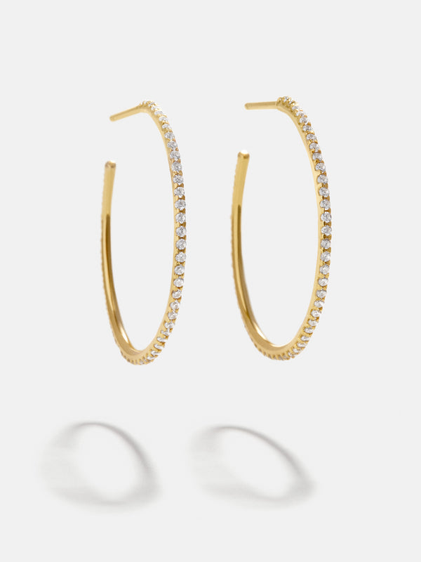 Niata 18K Gold Earrings - 24MM