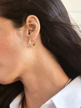 BaubleBar Gracie 18K Gold Earrings - Gold/Pavé - Get Gifting: Enjoy 20% Off​