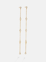 BaubleBar Yasmine 18K Gold Earrings - 18K Gold Plated Sterling Silver, Cubic Zirconia stones