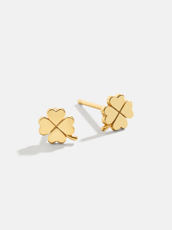 Felicity 18K Gold Earrings - Gold Clover