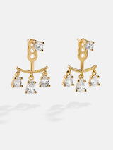 BaubleBar Miki 18K Gold Earrings - 18K Gold Plated Sterling Silver, Cubic Zirconia stones