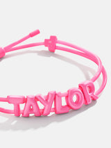 BaubleBar Jelly Custom Slider Bracelet - Hot Pink - Customizable bracelet