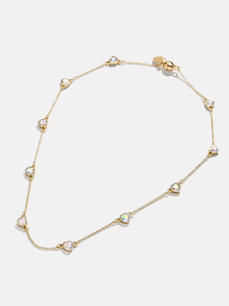 BaubleBar Brooke Kids' Necklace - Iridescent - 
    Kids' heart necklace
  
