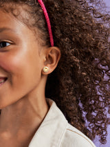 BaubleBar All Smiles 18K Gold Kids' Earrings - Pavé Smiley - 
    18K Gold Plated Sterling Silver, Cubic Zirconia stones
  
