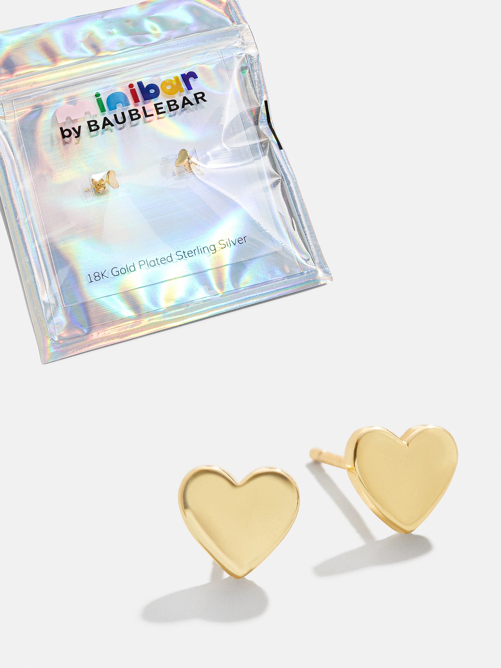 Whole Lotta Heart 18K Gold Kids' Earrings - Gold – 18K Gold Plated Sterling Silver – BaubleBar