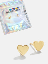 BaubleBar Whole Lotta Heart 18K Gold Kids' Earrings - Gold - 
    18K Gold Plated Sterling Silver
  
