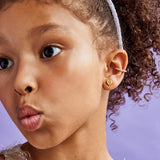 Whole Lotta Heart 18K Gold Kids' Earrings - Heart