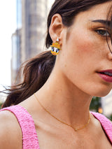BaubleBar Daisy Duck Disney Candy Corn Earrings - Daisy Duck Candy Corn - Disney Halloween earrings