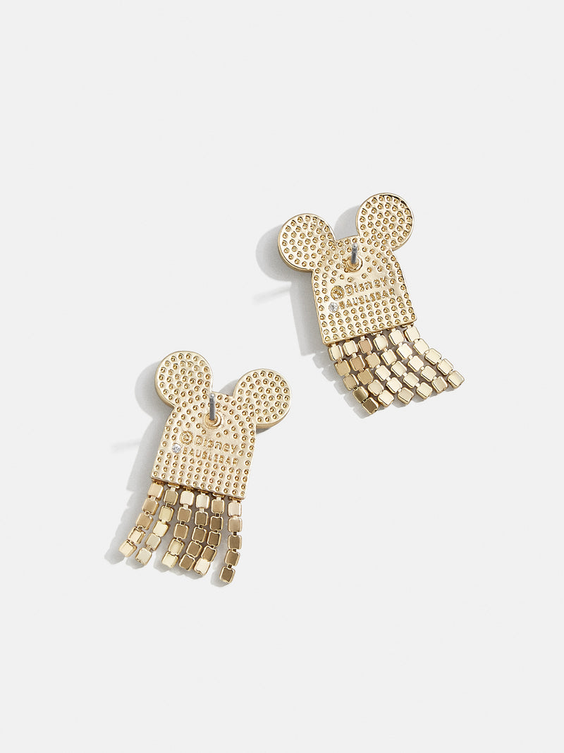 BaubleBar Mickey Mouse Disney Crystal Fringe Ghost Earrings - Pavé - Disney Halloween earrings
