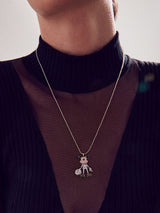 BaubleBar Mickey Mouse Disney 3D Necklace - Mickey Mouse 3D Skeleton - Disney pendant necklace