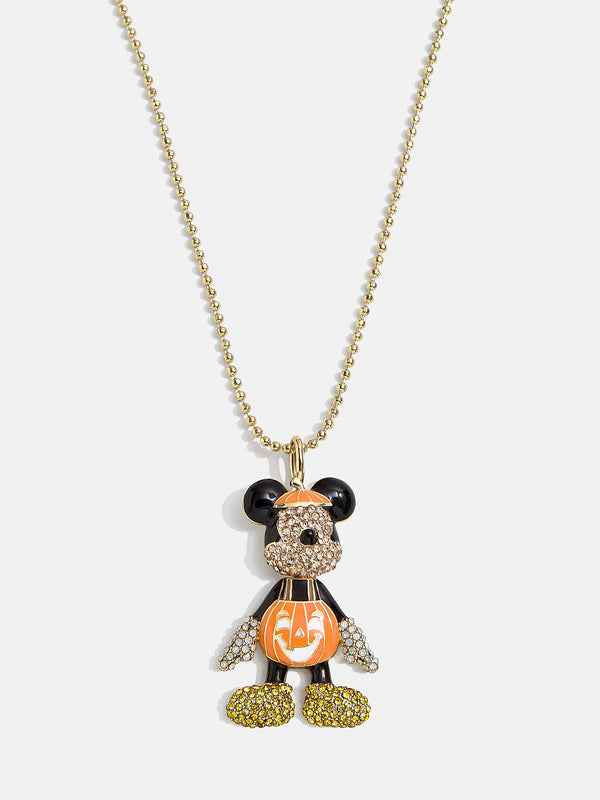 Mickey Mouse Disney 3D Glow-In-The-Dark Necklace - Glow-In-The-Dark Mickey Mouse 3D Pumpkin