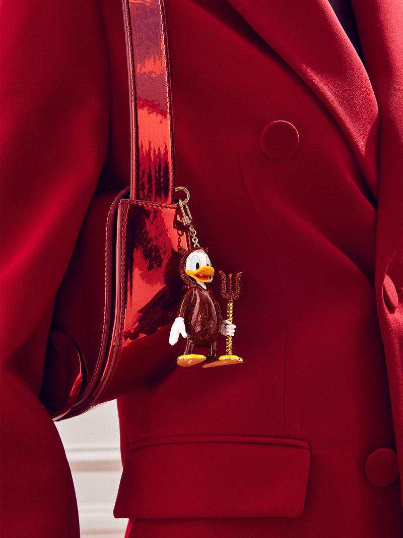 BaubleBar Donald Duck Disney Bag Charm - Donald Duck Devil Costume - Disney keychain