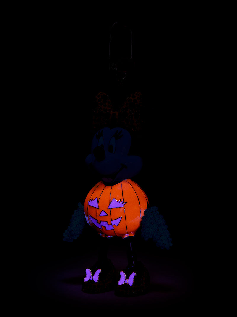 BaubleBar Minnie Mouse Disney Glow-In-The-Dark Bag Charm - Glow-In-The-Dark Minnie Mouse Pumpkin - Disney keychain