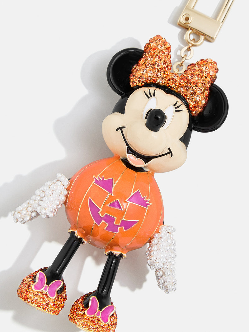 BaubleBar Minnie Mouse Disney Glow-In-The-Dark Bag Charm - Glow-In-The-Dark Minnie Mouse Pumpkin - Disney keychain
