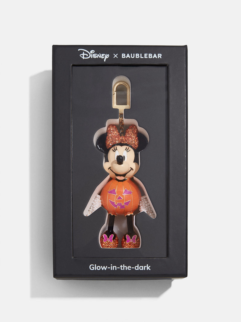 BaubleBar Minnie Mouse Disney Glow-In-The-Dark Bag Charm - Glow-In-The-Dark Minnie Mouse Pumpkin - Disney keychain