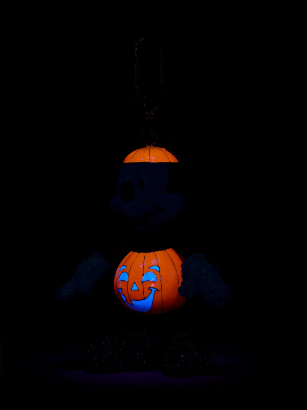 Mickey Mouse Disney Glow-In-The-Dark Bag Charm - Glow-In-The-Dark Mickey Mouse Pumpkin