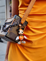 BaubleBar Mickey Mouse Disney Glow-In-The-Dark Bag Charm - Glow-In-The-Dark Mickey Mouse Pumpkin - Disney keychain