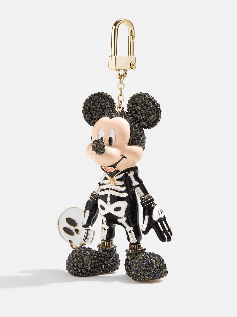 Baublebar Mickey Mouse Disney Glow-in-the-Dark Bag Charm - Glow-in-the-Dark Mickey Mouse Skeleton