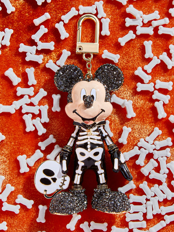 Mickey Mouse Disney Glow-In-The-Dark Bag Charm - Glow-In-The-Dark Mickey Mouse Skeleton