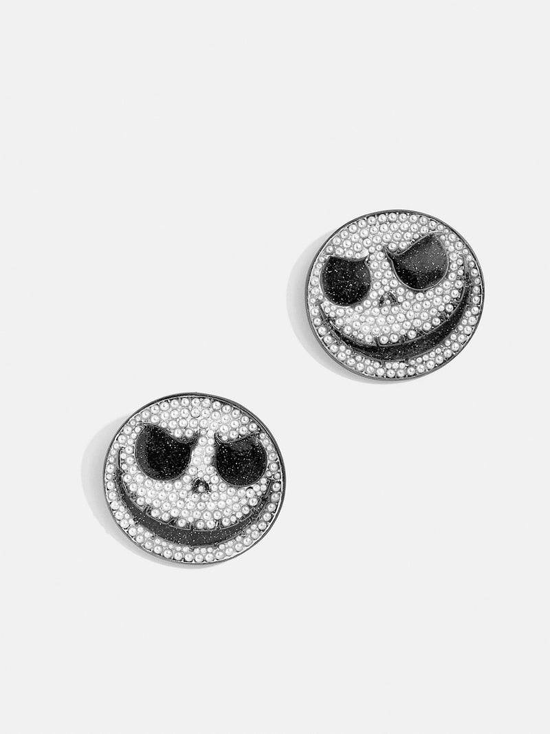 BaubleBar Disney Tim Burton's Nightmare Before Christmas Jack Earrings - Jack Skeleton Earrings - Disney Halloween earrings