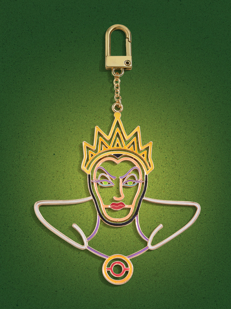 BaubleBar Disney The Evil Queen 2D Glow-in-the-Dark Bag Charm - Glow-in-the-Dark Evil Queen - Disney keychain