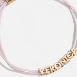 Custom Cord Bracelet - Soft Pink