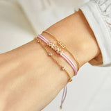 Custom Cord Bracelet - Soft Pink
