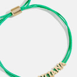 Custom Cord Bracelet - Bright Green