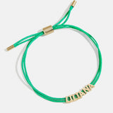 Custom Cord Bracelet - Bright Green