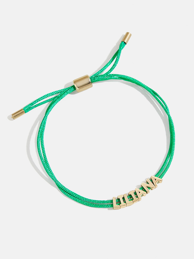 BaubleBar Custom Cord Bracelet - Bright Green - 
    Cusotmizable bracelet
  
