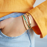 Custom Cord Bracelet - Bright Green