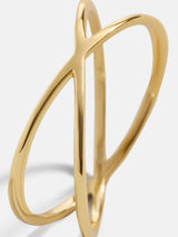 BaubleBar Kate 18K Gold Ring - Gold - 
    18K Gold Plated Sterling Silver
  

