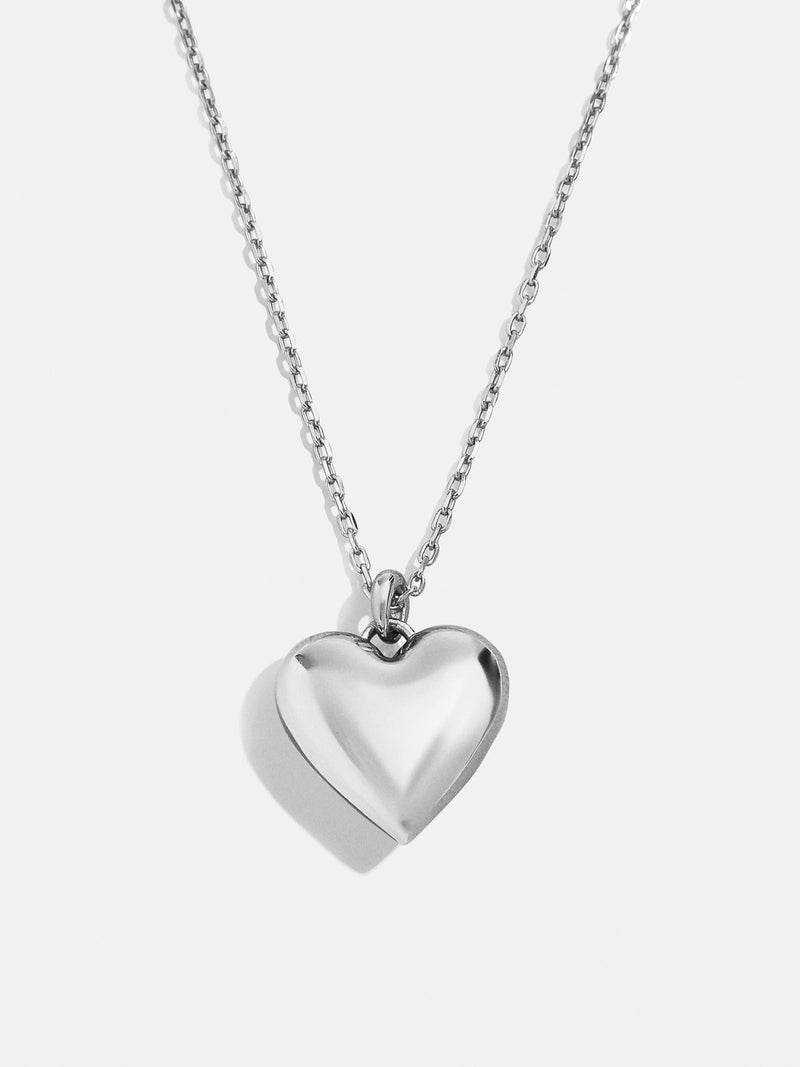 BaubleBar Puffy Heart Sterling Silver Custom Pendant Necklace - Sterling Silver - 
    Enjoy 20% off - This Week Only
  
