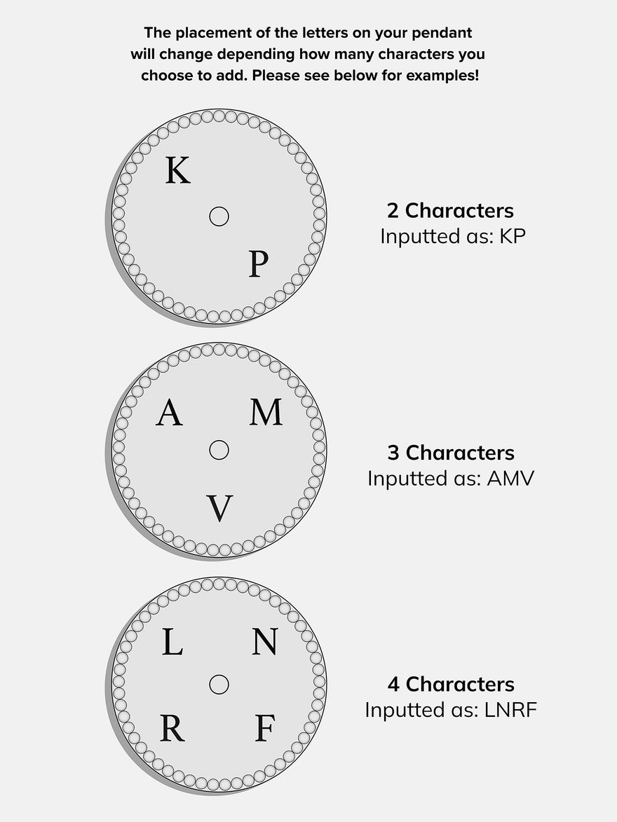Classic Sterling Silver Custom Medallion Necklace - Pavé/Silver