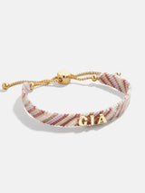 BaubleBar Kids' Custom Woven Friendship Bracelet - Pink Ombre Stripe - 
    Customizable bracelet
  
