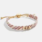 Woven Kids' Custom Friendship Bracelet - Pink Ombre Stripe
